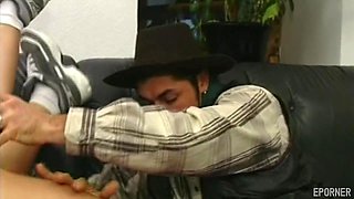 Teenage blonde succumbs to wild, intense vintage passionate heat