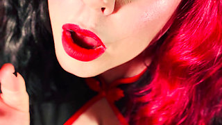 Miss Tina Snua Would Love To Smoke With You - Smoking A Cork cigarette With Match Light Up