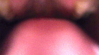Tiny Man Devoured by His Giantess Girlfriend Mouth Close-up
