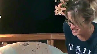 Stepdaughter starts to full fill stepmom's lesbian fantasies