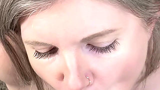 Letting My Boss Fuck My Face and Cum in My Mouth