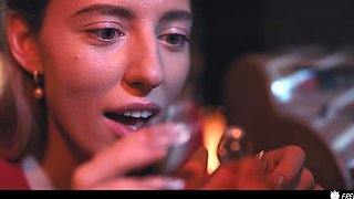 Sexy Blonde Pranked & Used Like a Fuckdoll Sex Slave - Freeze Porn Pussy Eating