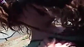 Skinny teen Mona fucked outdoor by step brother with big cock