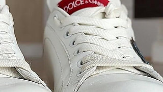 My D&g Sneakers Beg to Be Undressed