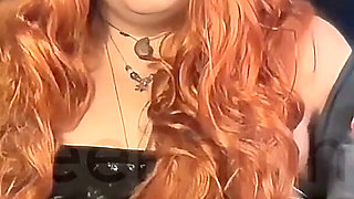 Smoking Brazilian Saggy Tits Redhead Goddess in Fur and Latex - Dancing to My Music