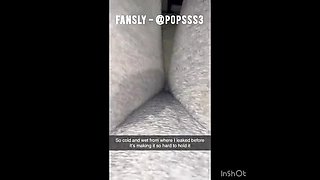 Pepper's Full Bladder Desperation - Squirting & Peeing Her Leggings in Kinky Masturbation