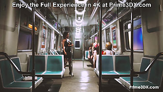 Futa Chick gets Off after a Few Stops! Animation at Prime3DX