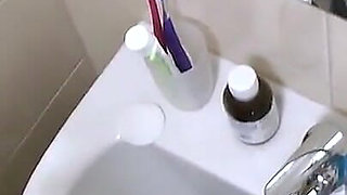 Heavily Pregnant Babe Pavlina Takes A Shower And Lathers Up Her Bump Before Drying Off