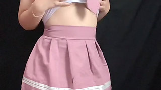 Cute girl full of passion shaking pussy