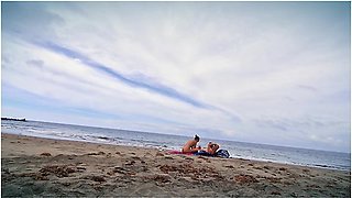 Tasha Sinz Gives A Random Stranger A Handjob At The Nudist Beach