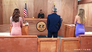 Sexcourt A Case Of Tit For Spat: Anal Threesome with Mick Blue, Natalia Starr, Chantal Danielle part 2