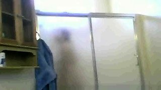 Mexican Aunt Maria spied on in the shower