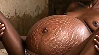 Poor 9-month Pregnant Woman Cums Uncontrollably and Craves a Cock in Her Loose Pussy