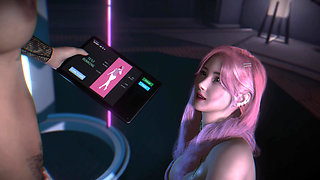 3D Big Boobs Cosplay Model Cheating with Big Dick