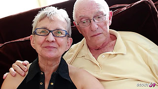 Cuckold Husband watch his real old Mature GILF Wife fucked by Boy at Porn Casting