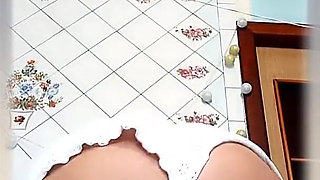 Hot Mature Lukerya Twerks Her Ass in White Shorts in the Kitchen, Doggy Style and Teasing Flirting