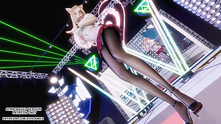 MMD I Ren - Butt - Ahri Sexy Kpop Dance League of Legends Hentai Uncensored 4K 60FPS