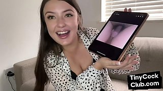 Amateur SPH femme teasing microdick