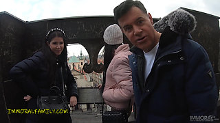 Step sister makes deal with step brother to take tutor's virginity! - Immoral family