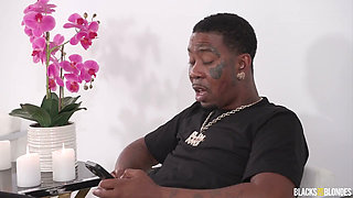 Blacksonblondes - Hot Receptionists DP'd by Impatient Monster Cocked Clients - Dogfart