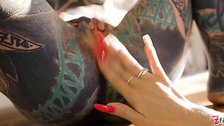 Tattoo lesbians anal extraordinary - anuskatzz squirt all over Eden Ivy - dildos, gapes, a2m