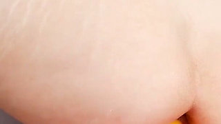 Pussy Stretch Riding My Huge Dildo and Fisting