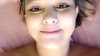 Freshly bathed with her toy