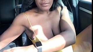 Blonde and her outdoor solo masturbation