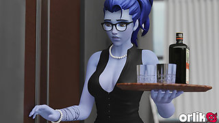 Widowmaker First Time Job as Secretary Fuck with Her Boss 3D Overwatch Porn