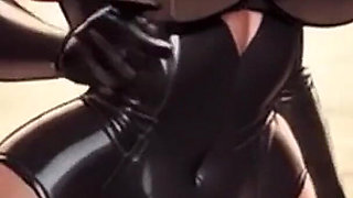 Sexy Outfits Try on and Dancing! Teasing Big Boobs and Perfect Body! Cartoon