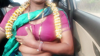 Step Dad Daughter in Law Car Sex, Telugu Dirty Talks, Part -1