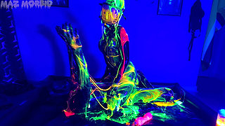 Uv Wet and Messy Gimpy Gas Mask Fun with Patricia