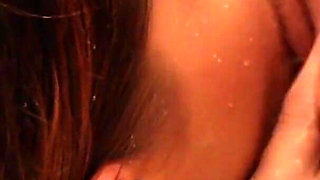 Wet lesbian shower with redhead and blonde