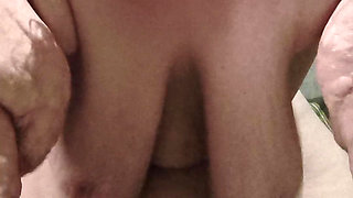Riding on Your Cock Sucking My Tits Don't Stop