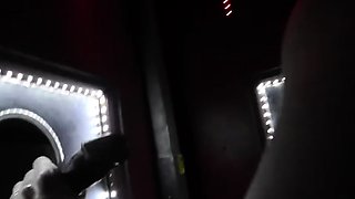 Glory hole blowjob busty amateur blonde fucking in stall
