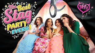 Indian bachelorette party turns into a stripper fuck fest in this TeamSkeet feature