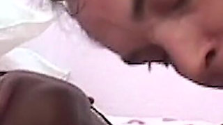 Ebony Amateur Rides Thick White Cock Passionately