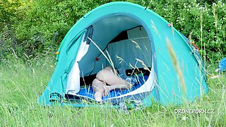 Nudist Milf Alzbeta Sleeping In The Tent