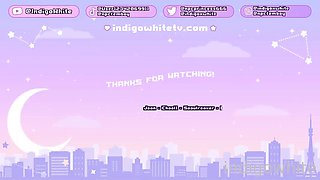 Indigo White Flashing And Dildo Ride